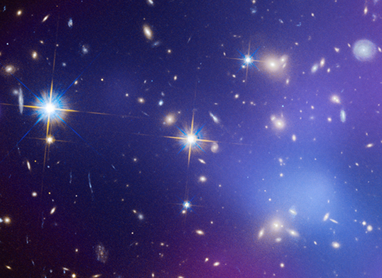 macsj0717 Detail of MACSJ0717 Collision of 4 Galaxies from Chandra