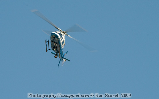 Helicopter-19242 Helicopter Circling the Implosion Site