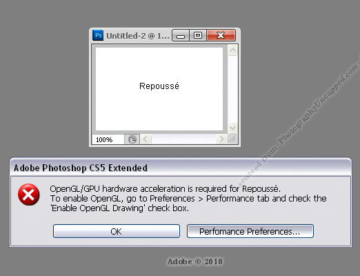 Adobe-CS5-Repousse-OpenGL-hardware-acceleration-required