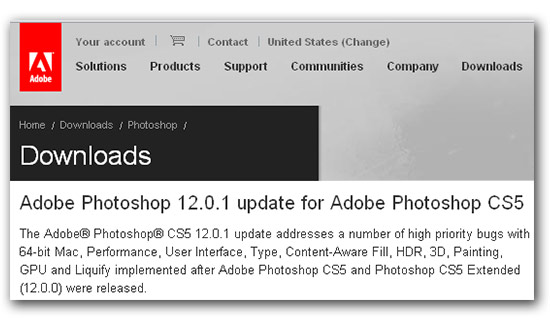 free photoshop download cs5.  Photoshop CS5 (version 12) in the form of a free to download updater, 