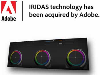 Adobe-IRIDAS-color-technology IRIDAS Technologies Obtained by Adobe