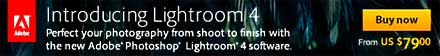 Photoshop Lightroom 4 with free shipping discount