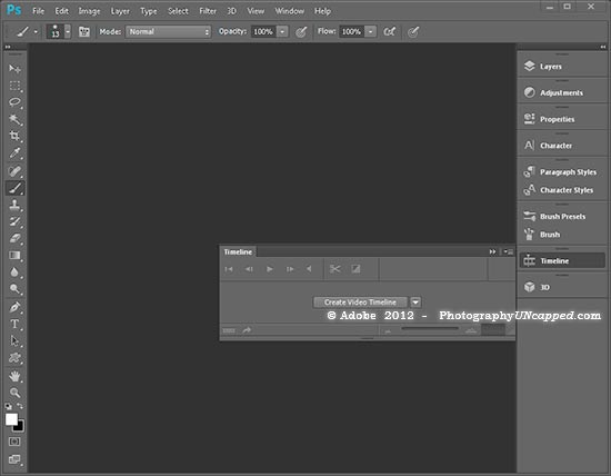 Photoshop CS6 New Video Timeline Feature - PhotographyUncapped.com