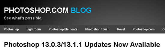 photoshop-update-13 Photoshop 13.0.3 13.1.1 Updates